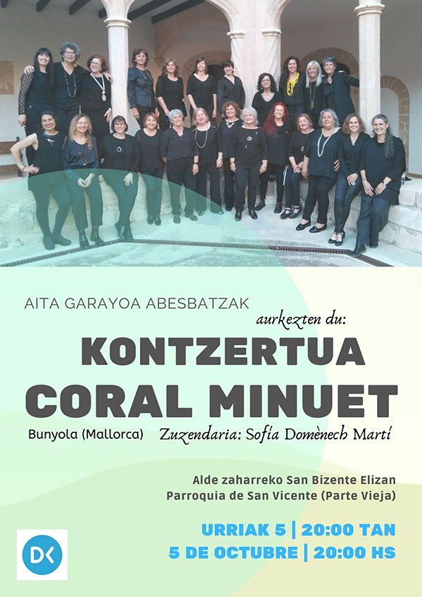 Coral MINUET en Donostia - Concierto
