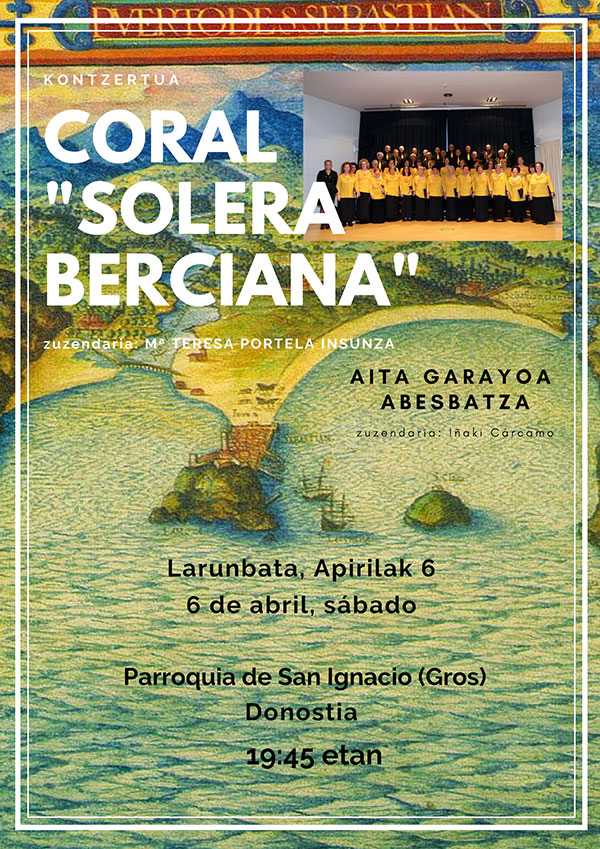 Visita de la Coral Solera Berciana a Donostia
