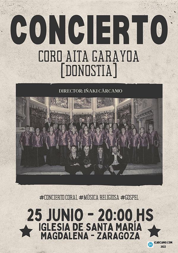 Concierto del Coro Aita Garayoa en Santa María Magdalena de Zaragoza